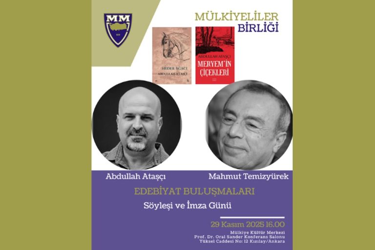 Mülkiyeliler Birliği’nde Edebiyat Buluşmaları devam ediyor