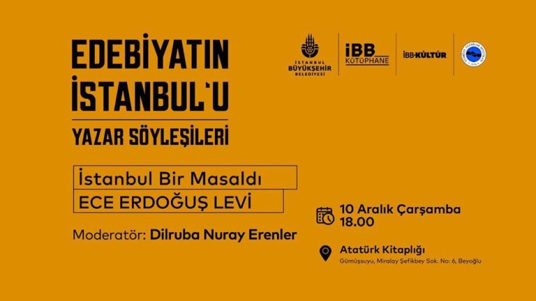 Edebiyatın İstanbul’u Yazar Söyleşileri devam ediyor