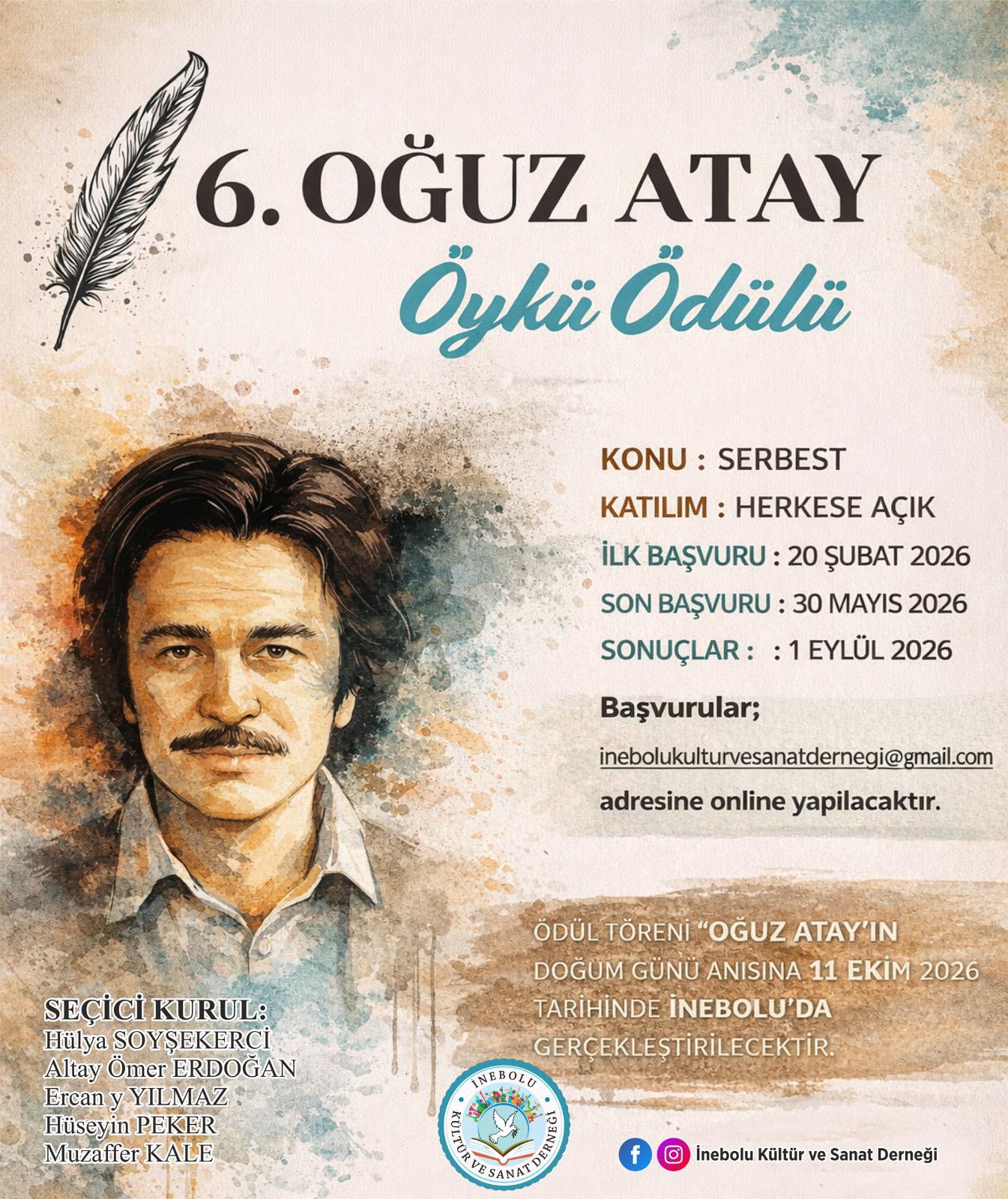 6. Oğuz Atay Öykü Ödülü başvuruları başladı - Dinozor