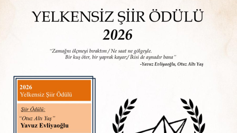 2026 Yelkensiz Şiir Ödülü açıklandı